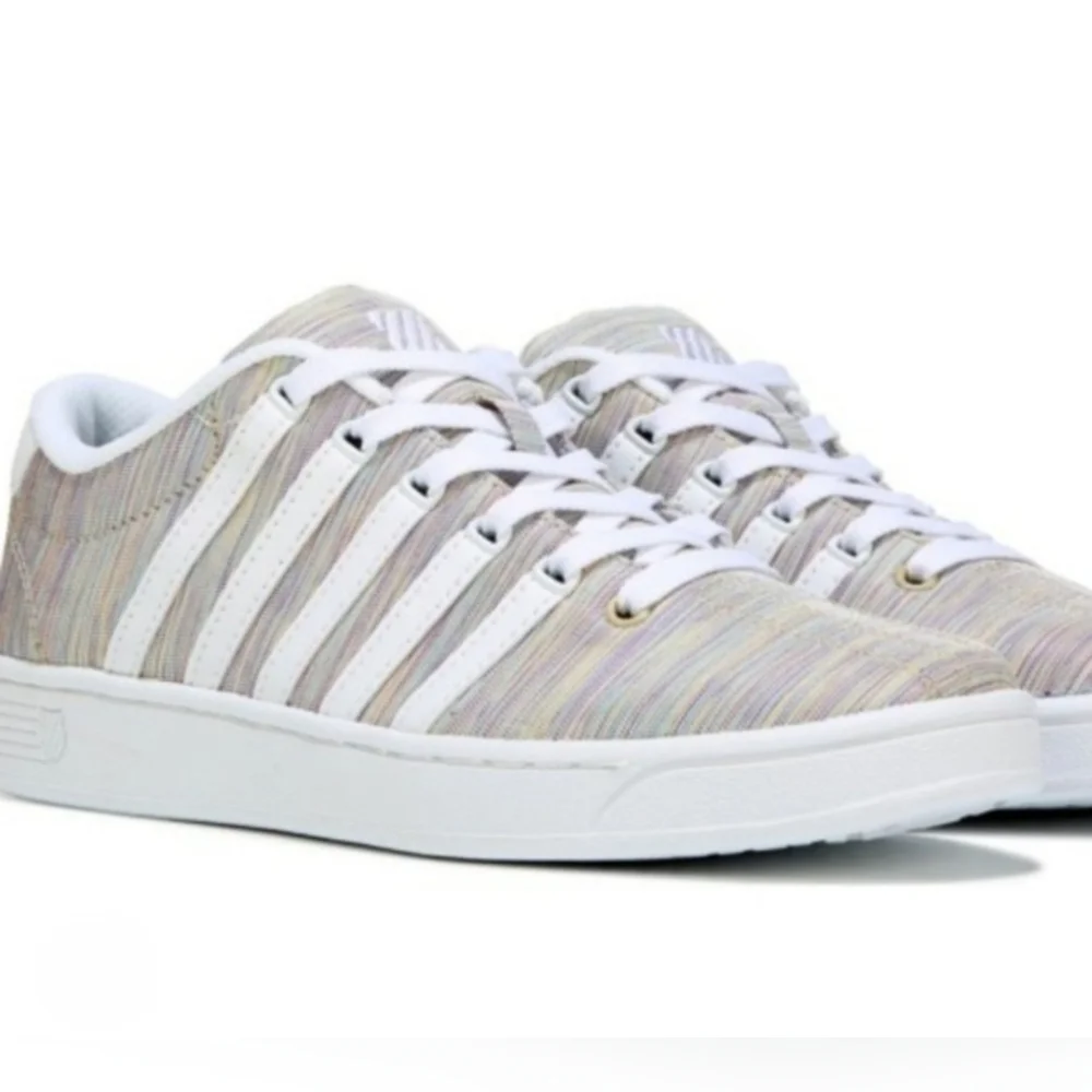 K-Swiss Court Pro II T CMF Rainbow White Lace Up Sneakers 7.5 - Picture 10 of 10